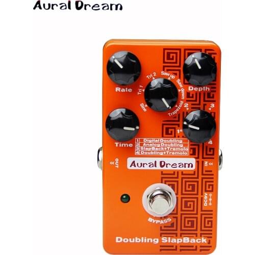 Aural Dream Digital Effect Pedal Digital Five knobs of Doubling SlapBack guitar pedal
