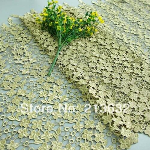 D po51-2155 Boutique high-end water soluble embroidered cloth Guangzhou plant computer embroidery lace embroidery fabric picture
