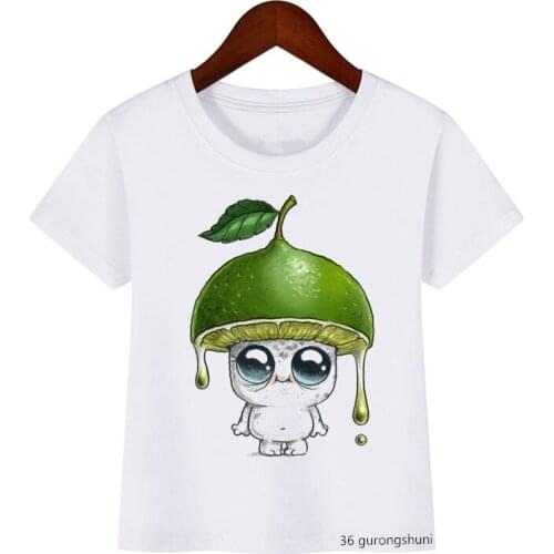 Children T-shirt Funny Cute Umbrella Graffiti Animal Print Cartoon T Shirt Kawaii Kids Tops Summer Boys/girls Clothes T Shirts