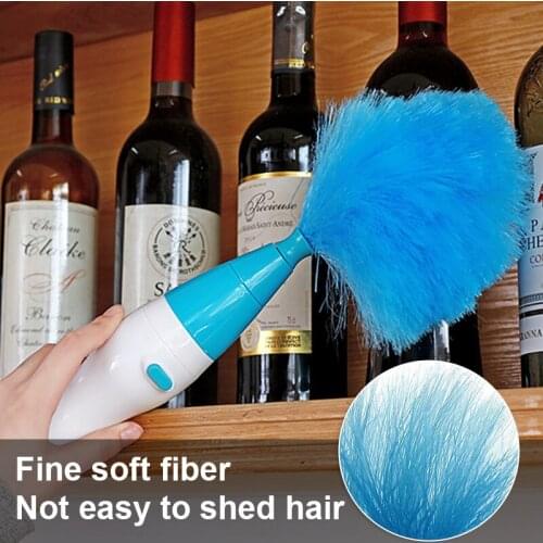 Electric Spin Duster Feather Duster Brush 360° Adjustable Dust Cleaner Cleaning Brush Household Cleaning Tool Instant Duster Pro