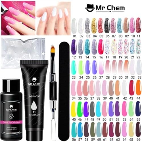Mr Chem 15ml Poly Nail Gel Kit Quick Building Nail Long Lasting Extensions Manicure Set Acrylic uilder Varnish Nails Art uñas