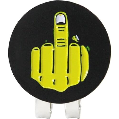 Golf gift Golf Ball Marker with magnetic hat Clip Alloy Golf Ball Mark Golf Hat Clips Removable Metal for golfer lovely new 1pc