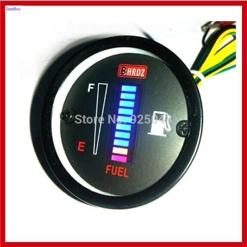 New Unversal 12v / 24v Motorcycle Car Fuel Gauge LED Oil Meter Fuel level Scale Display Indicator