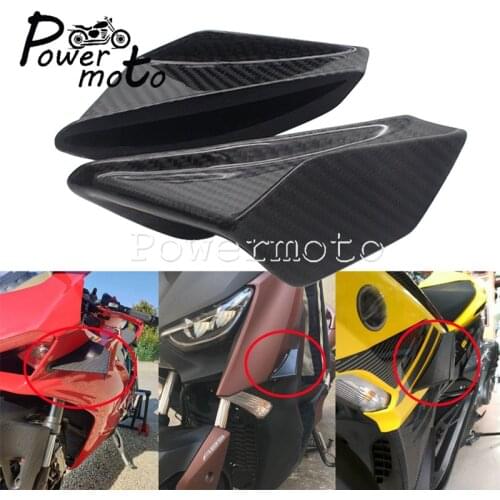 Carbon Superbike Sportbike Vario Aerodynamic Winglet Spoiler Fairing Small Wing Kit for Aprilia RSV4 RR MV Agusta GSXR1000 BMW