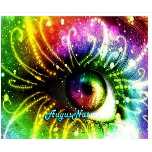Eye diamond painting embroidery abstract wall art home decor crystal painting diamond dotz canvas paint sight mosaic pictures