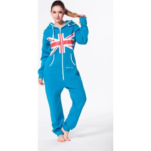 Nordic Way Valentines Gift Unisex Playsuit Ladies One Piece Jumpsuit Hoody Fleece Romper