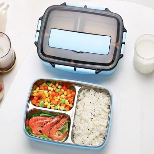 304 Stainless Steel Lunch Box Leak-Proof Bento Box With Compartment Microwave Bento Box Food Container Storage