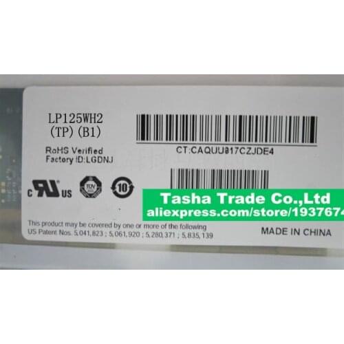 LP125WH2-TPB1 LP125WH2 TPB1 LCD Screen EDP 30PINS 1366*768 Good Quality Original for Laptop