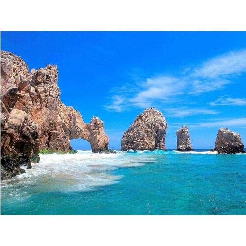 Sea island diamond painting full scenery rhinestone embroidery landscape mosaic sticker decor diamond dots poster wall paper diy