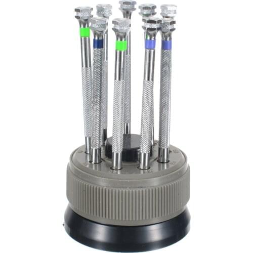 9 Pcs Precision Screwdriver Set Practical Watch Slotted Metal Screwdrivers Set Flat Blade For Watch Repair Tool Accessories