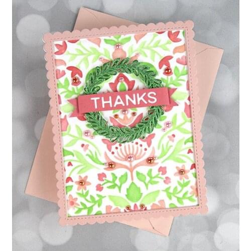 New Leaf circle ring metal Cutting Dies Stencils DIY Scrapbooking Paper/photo Cards Embossing Dies