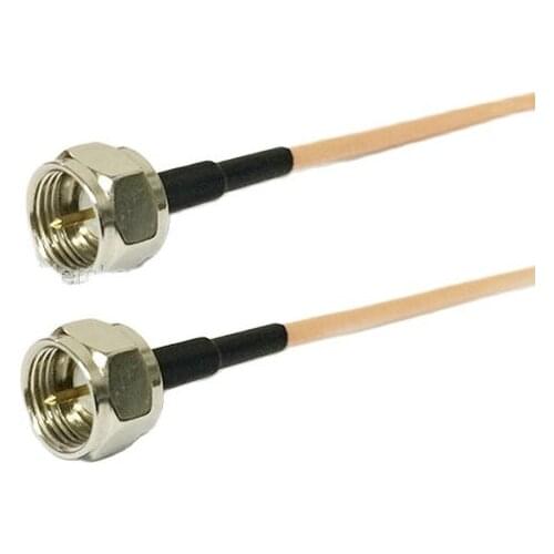 New Modem Coaxial Pigtail F Male Plug Connector To F Male Plug Connector RG316 Cable 15CM 6" Adapter