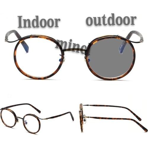 Tr90 Acetate Sunglasses Transition Photochromic Reading Glasses for Women Hyperopia Presbyopia with Diopters Leopard Glasses NX