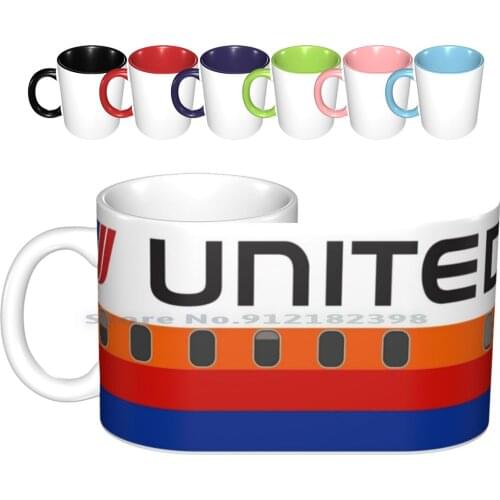 Plane Tees-United ( Saul Bass ) Ceramic Mugs Coffee Cups Milk Tea Mug Airplane Airbus Boeing Aviation Travel Avgeek Pilot