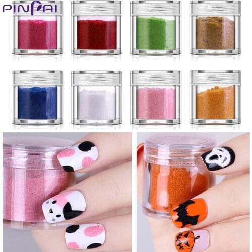 10 Colors Fuzzy Flocking Velvet Nail Powder Colorful Glitter Dust For Manicure DIY UV Gel Polish Nail Art Tips Decoration