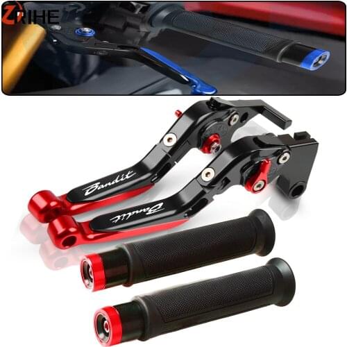 Motorcycle Adjustable Folding Extendable Brake Clutch Levers Handlebar Grips For Suzuki GSF600 Bandit 2000-2004 2003 2002 2001