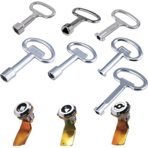 Urijk Train Triangle Key Cabinet Train Socket Spanner Key Wrench Triangular Panel Lock Key Electrical Cupboard Cabinet Switch