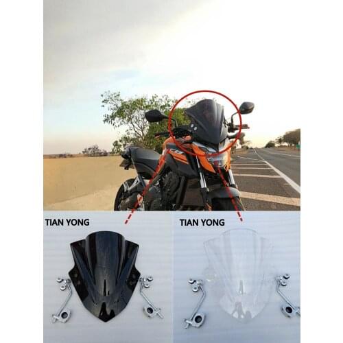 For Yamaha YZF R6 2004-2008 YZFR6 2005 2006 2007 Motorcycle Windshield Bubble Windscreen With stand Smoke Black Transparent