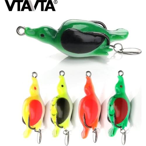 VTAVTA Fishing Lures Soft Lure Lifelike Bird Artificial Lure 6cm 12.23g Topwater Soft Lures For Fishing Wobbler Fishing Tackle