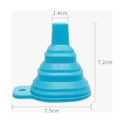 Retractable funnel portable folding kitchen trumpet oil funnel oil funnel silicone separation funnel