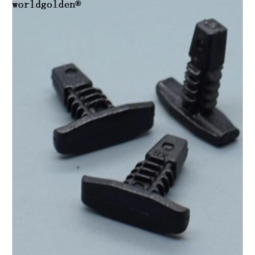 Worldgolden 100pcs auto fasteners black Weatherstrip Retainer for GM 4876498