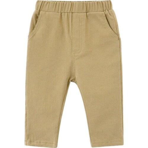 VIDMID Baby pants trousers boys cotton washing casual pants Korean childrens pants childrens spring cotton trousers P896