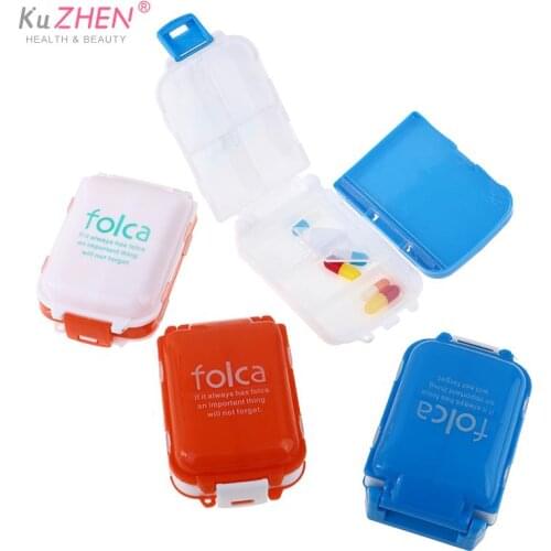 4/6/8Grid Design Pill Case Travel Portable Nordic Pill Box Drug Tablet Medicine Storage Holder Splitter Organizer Container Case