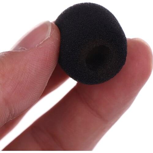 10pcs Headset Replacement Foam Microphone Cover Telephone Headset Mic Cover Microphone Windscreen Windshied Headset Foam 25*8mm