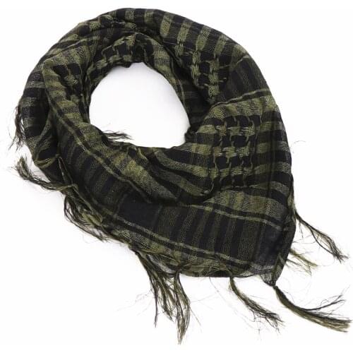 100x100cm Outdoor Hiking Scarves Military Arab Tactical Desert Scarf Army Headshawl with Tassel for Men Women Bandana Scarf Mask
