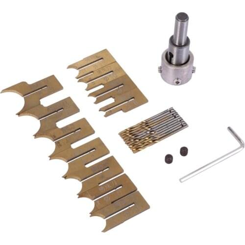 24Pcs Metal Ball Knife Woodworking Tools Wooden Beads Drill Rotary Bead Molding 6-25Mm