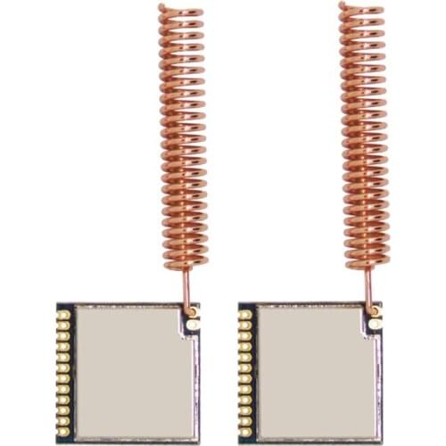 4pcs/lot) SX1212 Chip Made Module RF1212 in 433MHz FSK Transmitter and Receiver Module wtith Spring Antenna in 433MHz