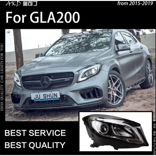 AKD Car Styling Head Lamp for Benz GLA200 Headlights 2015-2019 GLA250 GLA300 LED Headlight LED DRL Hid Bi Xenon Auto Accessories