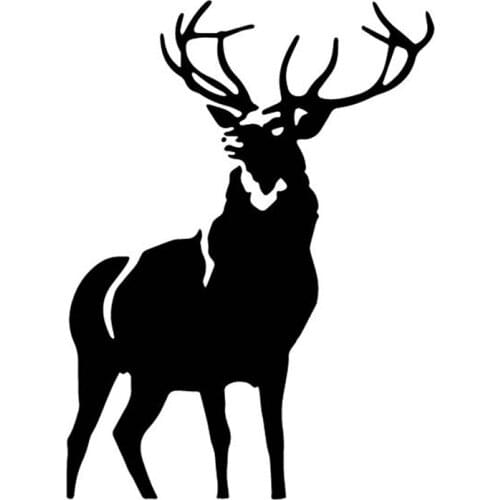 12.1CM*16.6CM A Proud Deer Alone Decorate Pattern Car Sticker Car Door Vinyl Decal