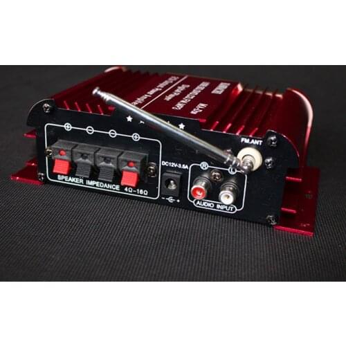 20Pcs/Lot 12V CAR miniI Karaoke Microphone USB/SD Card FM Radio 12V Small Power Amplifier Car Radio Broadcast