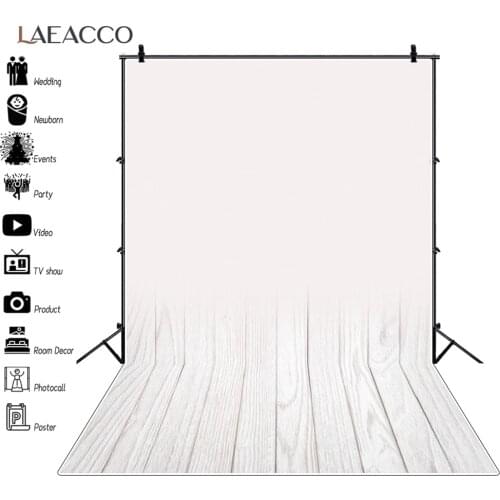 White Old Wooden Board Planks Hardwood Two Color Party Baby Shower Portrait Photographic Background Photophone Photo Backdrops