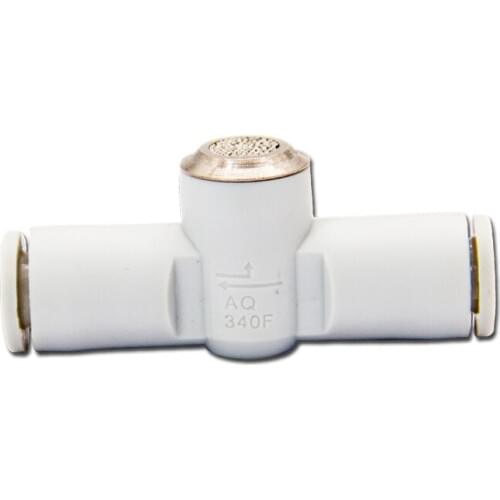 White connector built-in muffler quick exhaust valve AQ240F-04-00 AQ240F-06-00 AQ340F-06-00 pneumatic component