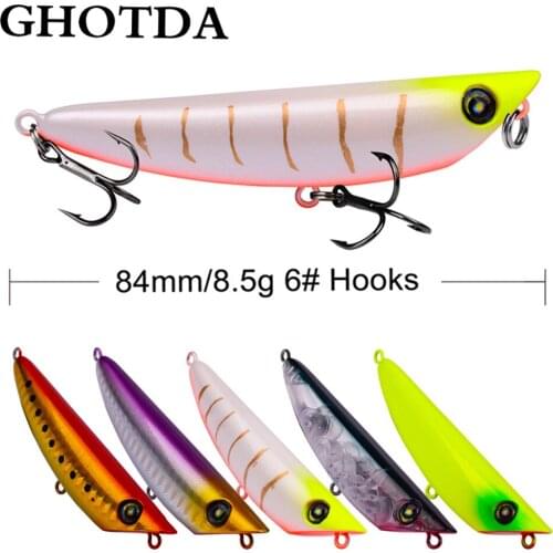 Minnow Fishing Lure 8.4cm 8.5g Topwater Crank Hard Bait Artificial Fishing Accessories