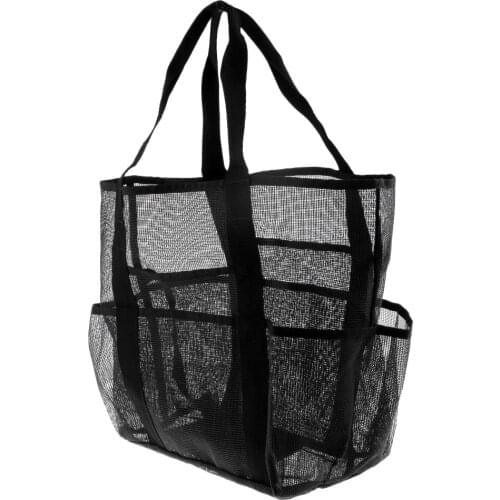 Large Mesh Beach Pool Tote Outdoor Camping Shoulder Bag Hot Spring Wash Bag