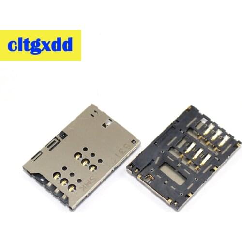 Cltgxdd 1pcs New Sim Card tray For Sony Xperia U St25i St25 Sim Card slot For Sony st25 st25i x5 x5i card reader connector part