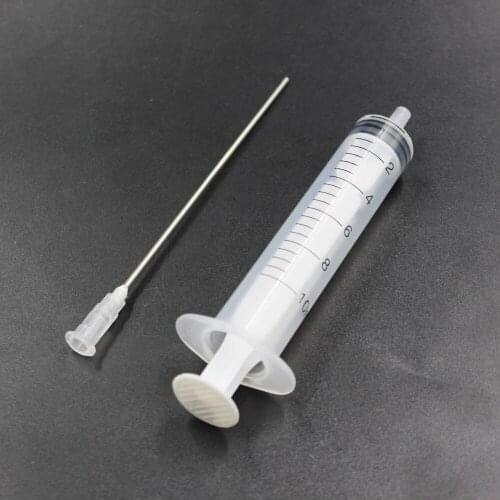 UP 150pcs 10ml syringe injector for refilling ink CISS CIS with 10cm long needle