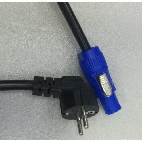 12 Gauge 25'ft PowerCon to Male Power Cable For Powered Speaker Amplifier Module Amplifier Plate