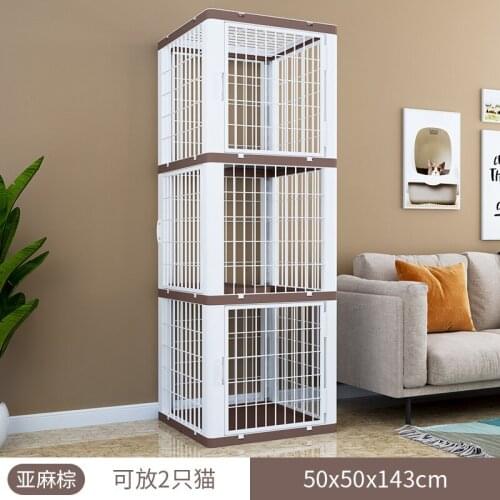 Cat Housing Large Cat House Cat Breeding Luxury Three-story Cat Cage Multi-specification cat house