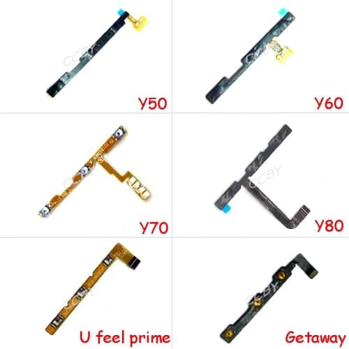 For Wiko Y50 Y60 Y70 Y80 U Feel Prime Getaway Power On Off Volume Switch Side Button Key Flex Cable Replacement Parts