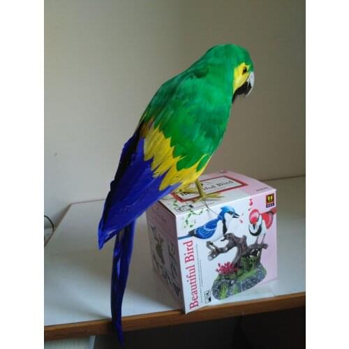 Creative simulation parrot toy polyethylene&furs green parrot model gift about 40cm 1411
