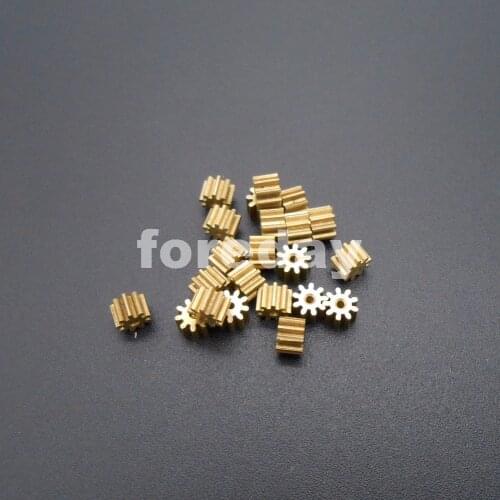 100X91A Brass Gear 0.4 Modulus T=9 Aperture 0.97mm 9 Teeth Model Accessories 9T Metal 1MM 0.4M
