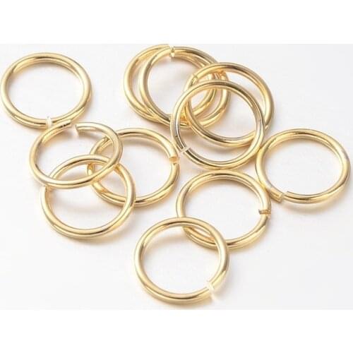 1000pcs 4/5/6/7/8/10mm Brass Open Jump Rings Vacuum Plating for Jewelry Making DIY Bracelet Necklace Accessories Findings