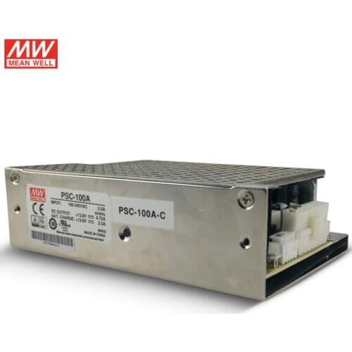 MEAN WELL PSC-100A-C 100W Switching Power Supply 13.8V 13.8V DC 4.75A 2.5A Enclosed type with Case Battery Charger(UPS function)