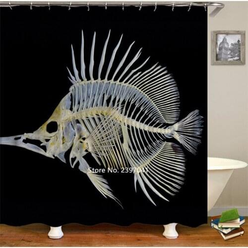 Undersea Creatures Fish Dolphin Octopus Seahorse Scenery Sea Wave Sunset Beach Blue Shower Curtain Waterproof and Mildew Proof
