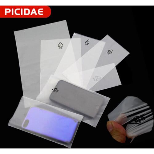 New CPE heat sealing plastic pack bag Arenaceous plastic package phone,electronic components pouch Data line charger headset