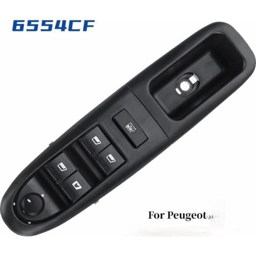 Master Power Window Mirror Switch For Peugeot 406 1996-2004 Hatchback Wagon Front Left Door Lifter Switch #6554.CF